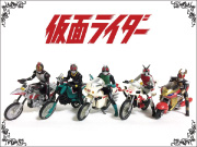 仮面ライダー バイク5台セット ライダークロニクルズ サイクロン